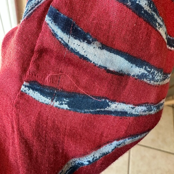 Lulu’s Maxi Dress (Amuse Society) Maroon and Navy Boho Maxi Wrap Dress 🥀🌗 - Picture 5 of 5